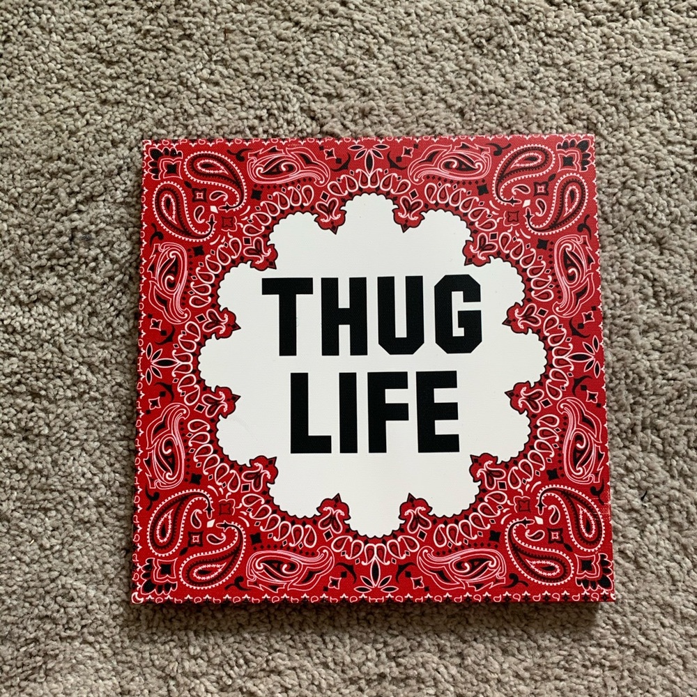 Thug life red white picture